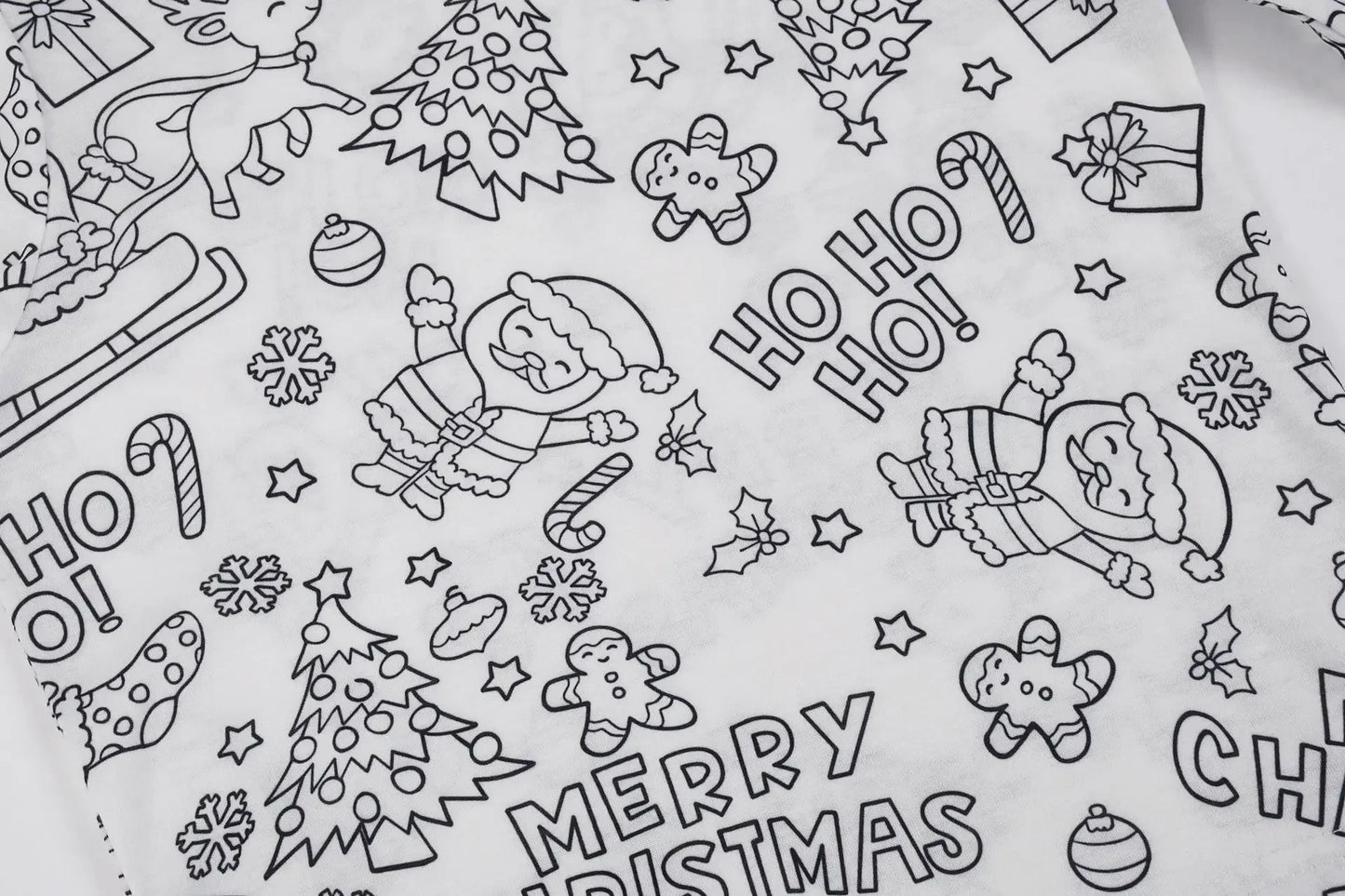 DIY Sketch Colorful Freehand Graffiti Pajamas Sets Baby Boys Girls Long sleeves Sleepwear Outfits Kids Funny Handicraft Homewear