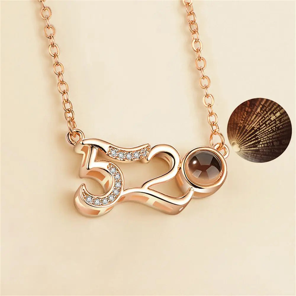 100 Languages I Love You Necklace