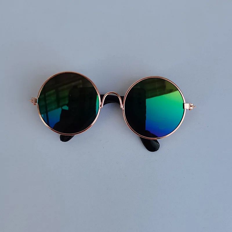 Cat Sunglasses Lovely Vintage Round  Reflection Eye wear glasses For Small Dog Cat Pet Photos Pet Products Props Accessories