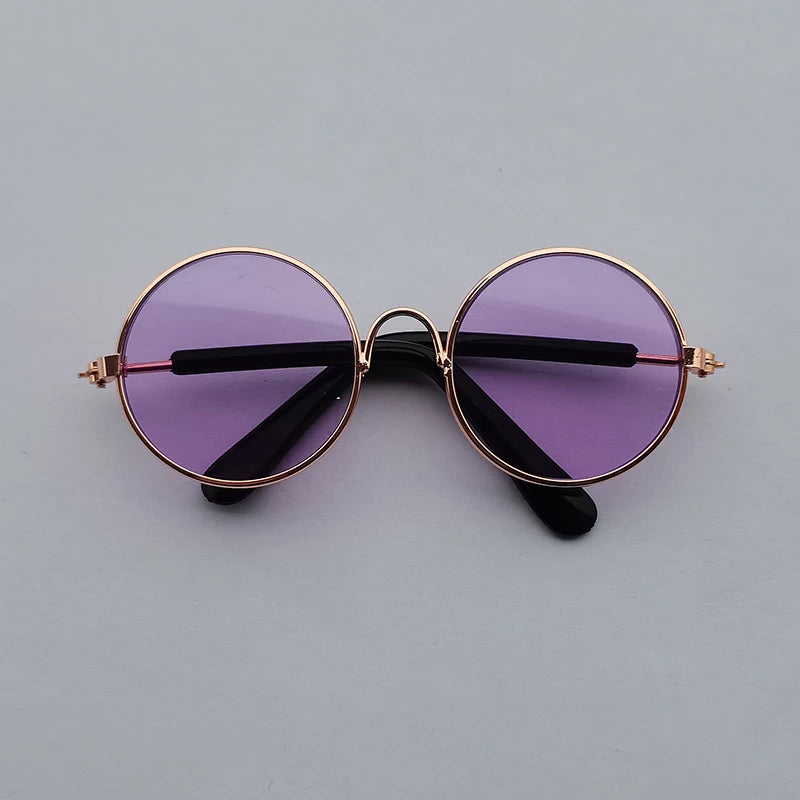 Cat Sunglasses Lovely Vintage Round  Reflection Eye wear glasses For Small Dog Cat Pet Photos Pet Products Props Accessories