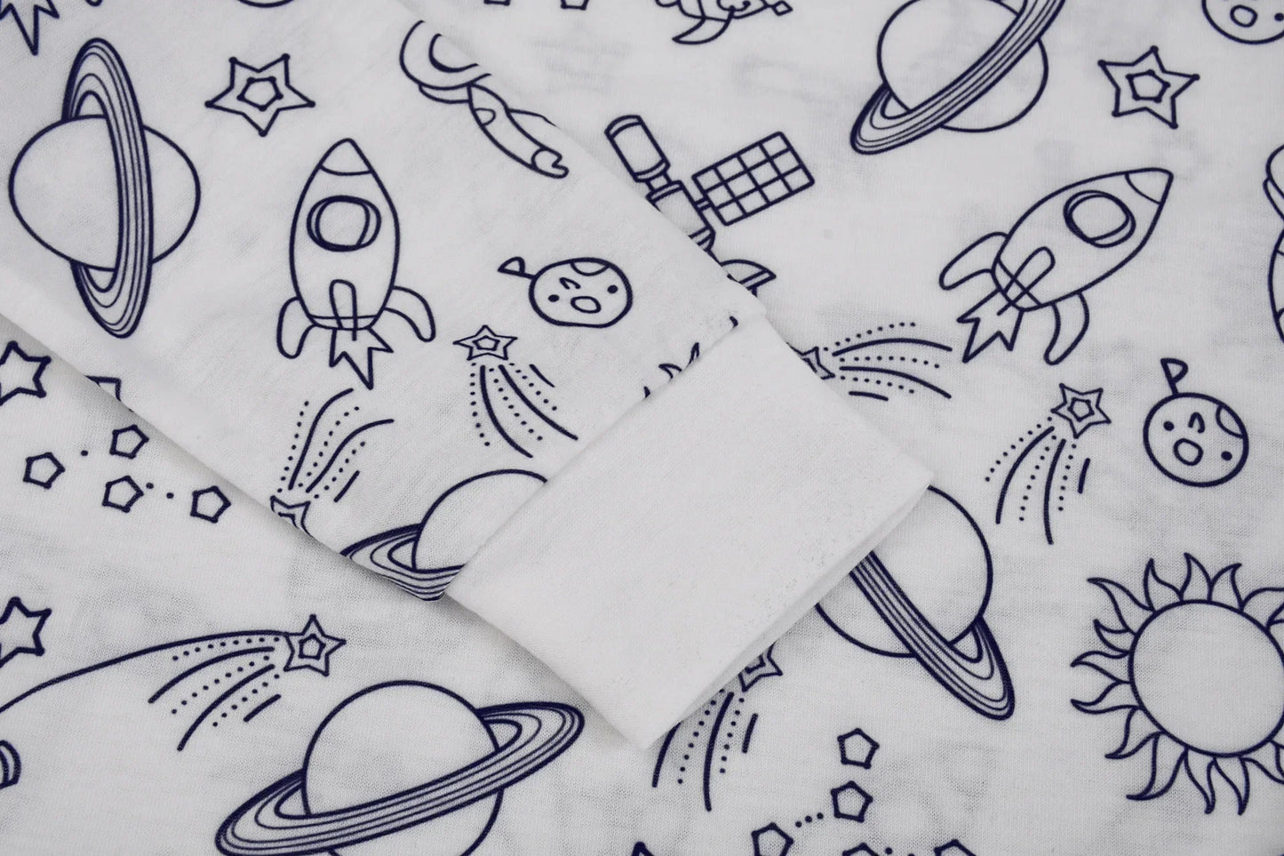 DIY Sketch Colorful Freehand Graffiti Pajamas Sets Baby Boys Girls Long sleeves Sleepwear Outfits Kids Funny Handicraft Homewear