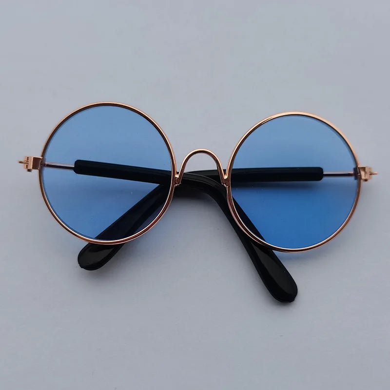 Cat Sunglasses Lovely Vintage Round  Reflection Eye wear glasses For Small Dog Cat Pet Photos Pet Products Props Accessories