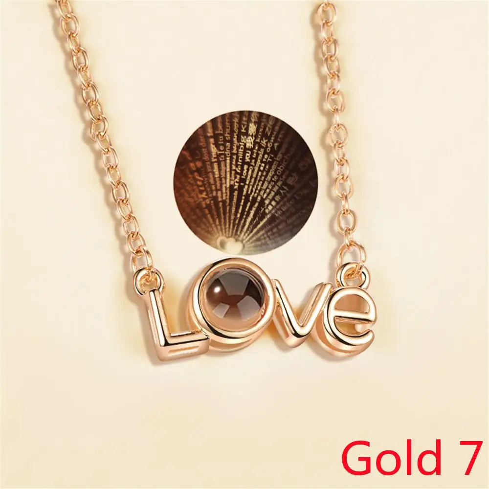 100 Languages I Love You Necklace