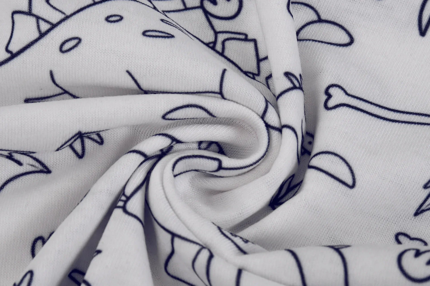DIY Sketch Colorful Freehand Graffiti Pajamas Sets Baby Boys Girls Long sleeves Sleepwear Outfits Kids Funny Handicraft Homewear