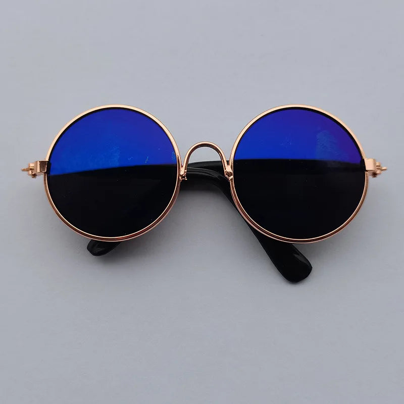 Cat Sunglasses Lovely Vintage Round  Reflection Eye wear glasses For Small Dog Cat Pet Photos Pet Products Props Accessories