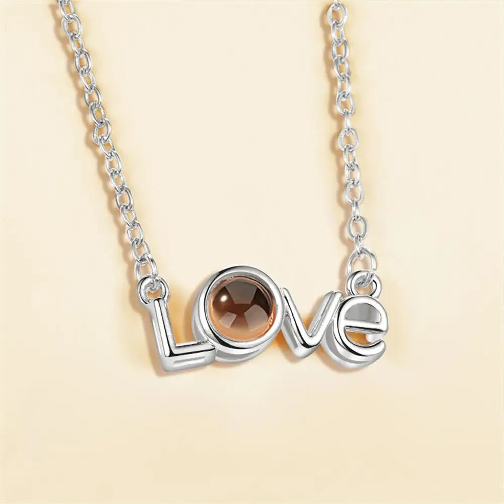 100 Languages I Love You Necklace