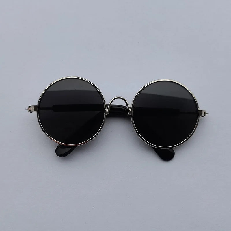 Cat Sunglasses Lovely Vintage Round  Reflection Eye wear glasses For Small Dog Cat Pet Photos Pet Products Props Accessories