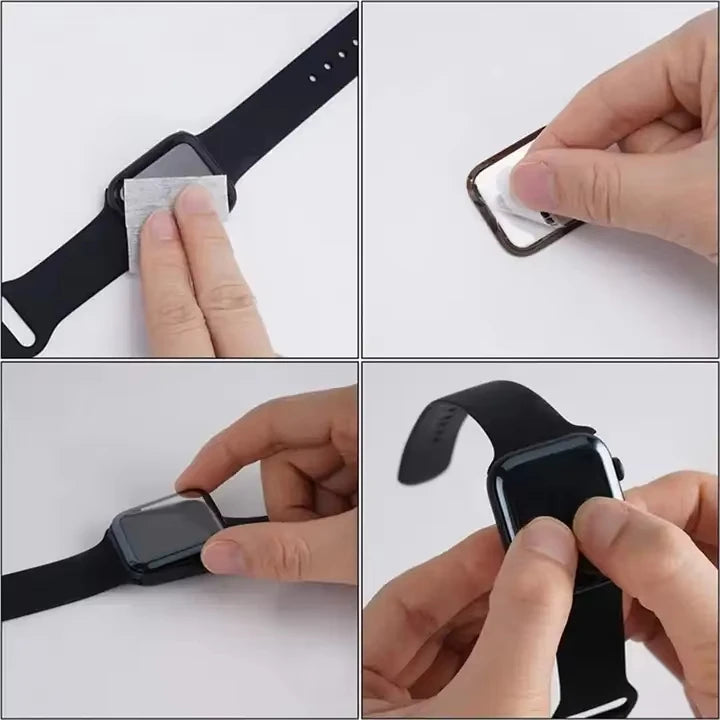 Screen Protector For Apple Watch Series 9-8-7-6 5 4 Se ultra-2 49mm 41mm 45mm 40mm 44mm 3D (Not Tempered Glass) Film Accessories