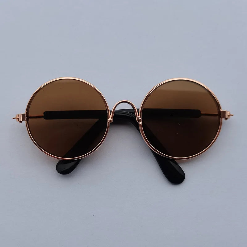 Cat Sunglasses Lovely Vintage Round  Reflection Eye wear glasses For Small Dog Cat Pet Photos Pet Products Props Accessories
