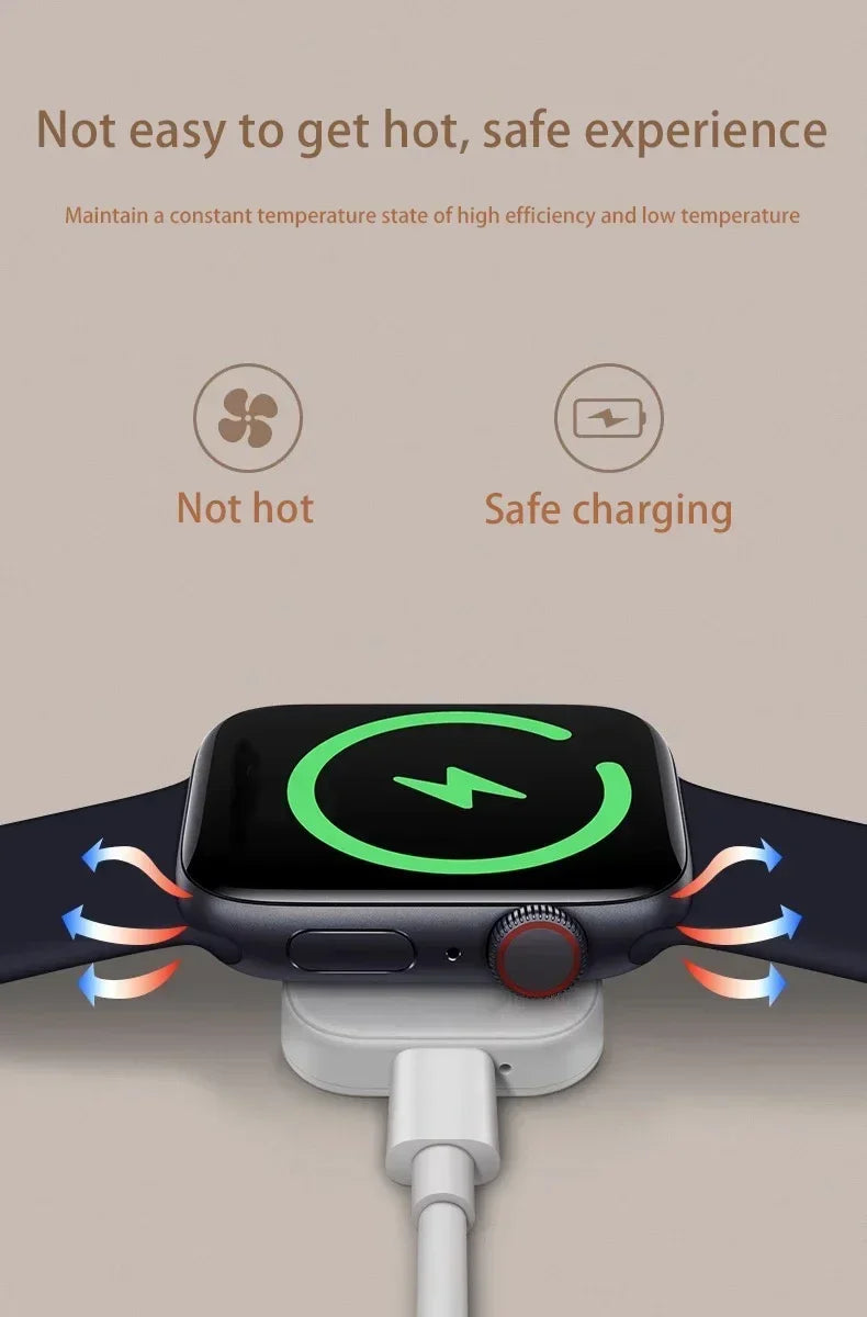 Wireless Fast Charger for iWatch series 9 8 7 6 5 SE Type C  convert Charger for iWatch Series 6 5 3 2 1
