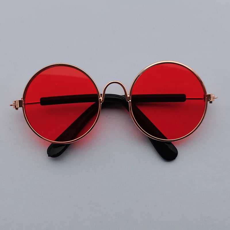 Cat Sunglasses Lovely Vintage Round  Reflection Eye wear glasses For Small Dog Cat Pet Photos Pet Products Props Accessories