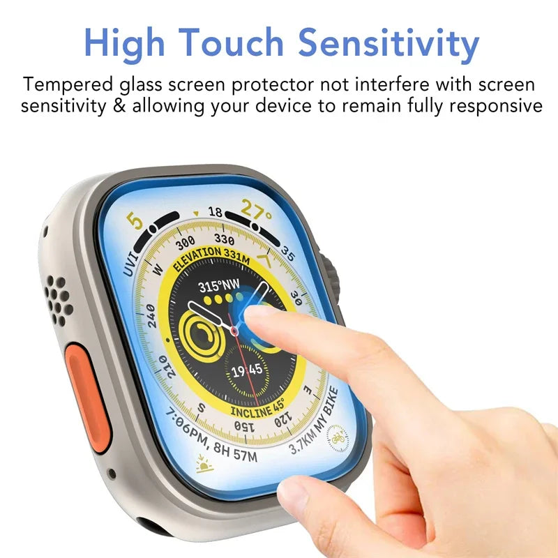 Screen Protector For Apple Watch Series 9-8-7-6 5 4 Se ultra-2 49mm 41mm 45mm 40mm 44mm 3D (Not Tempered Glass) Film Accessories