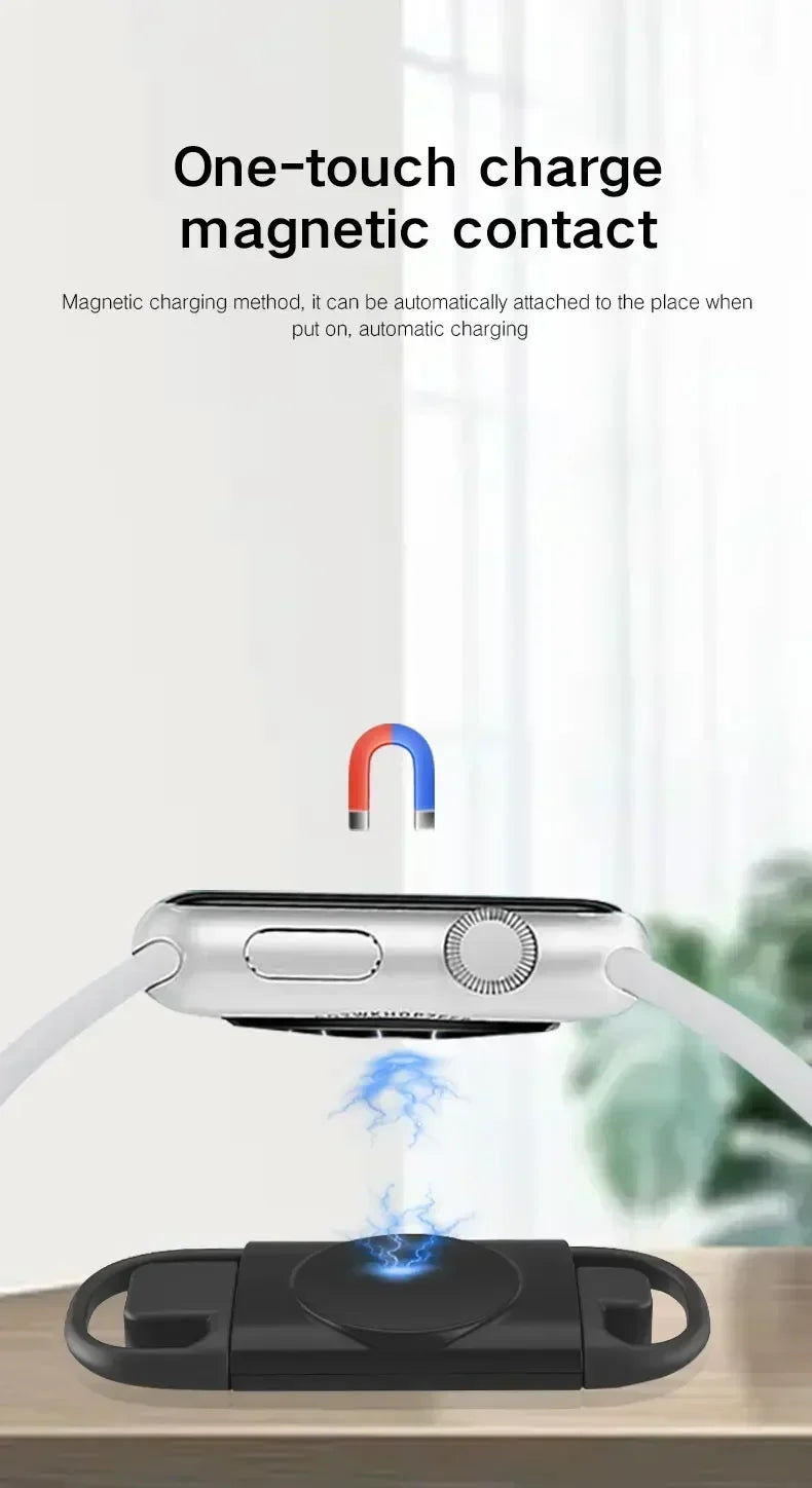 Wireless Fast Charger for iWatch series 9 8 7 6 5 SE Type C  convert Charger for iWatch Series 6 5 3 2 1