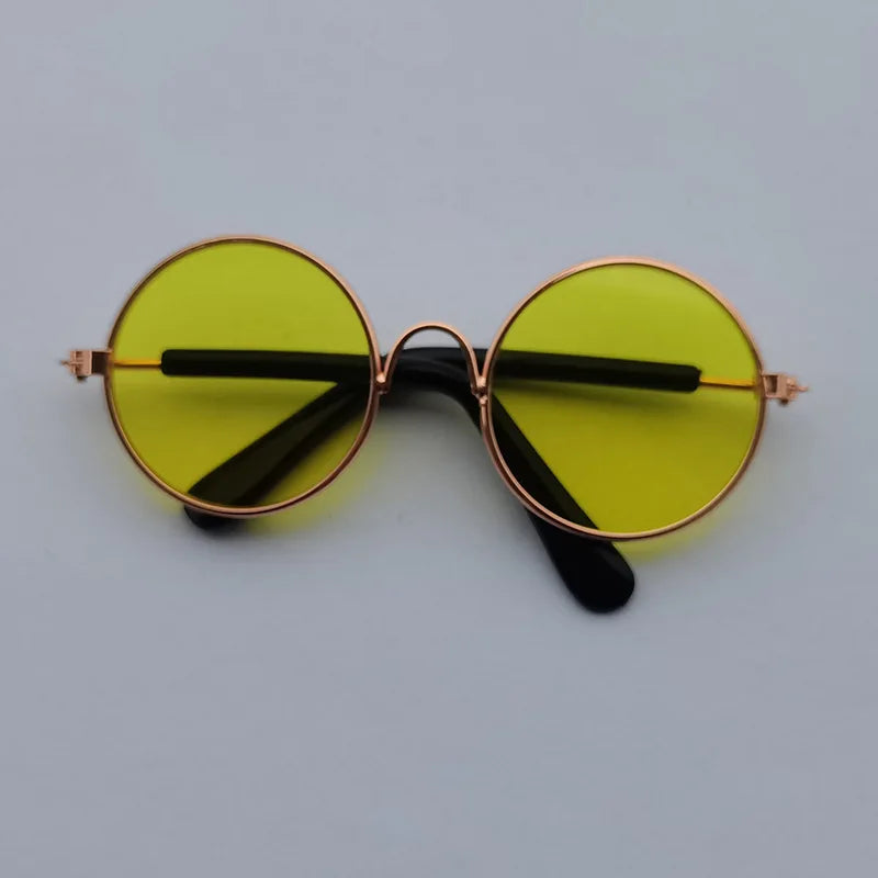 Cat Sunglasses Lovely Vintage Round  Reflection Eye wear glasses For Small Dog Cat Pet Photos Pet Products Props Accessories
