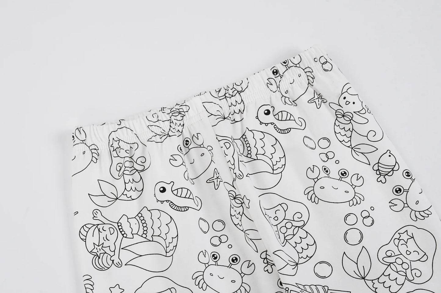 Kids DIY Sketch Colorful Pajama Set Baby Boys Girls Sketch Colorful Freehand Graffiti Sleepwear Child Funny Handicraft Homewear