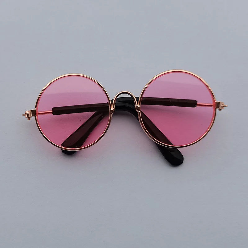 Cat Sunglasses Lovely Vintage Round  Reflection Eye wear glasses For Small Dog Cat Pet Photos Pet Products Props Accessories
